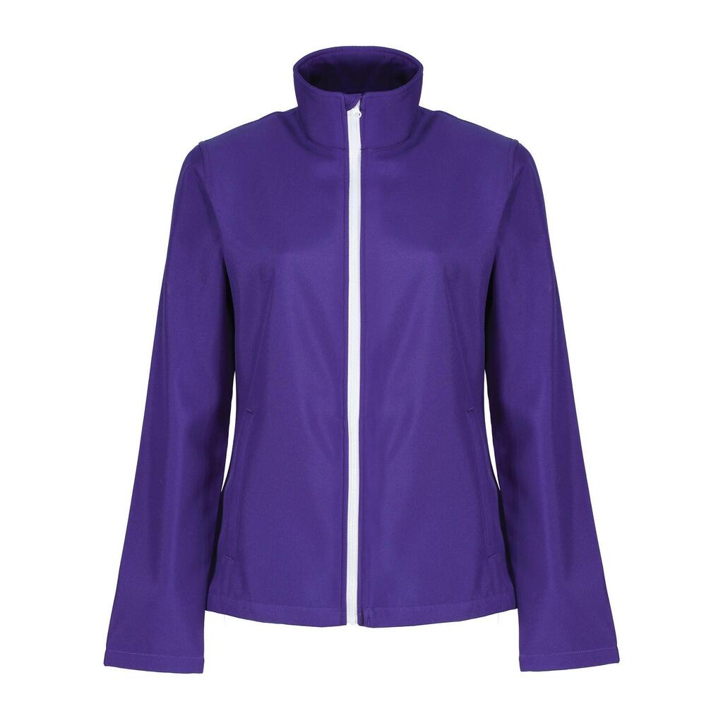 Womens/Ladies Printable Soft Shell Jacket (Purple/White)