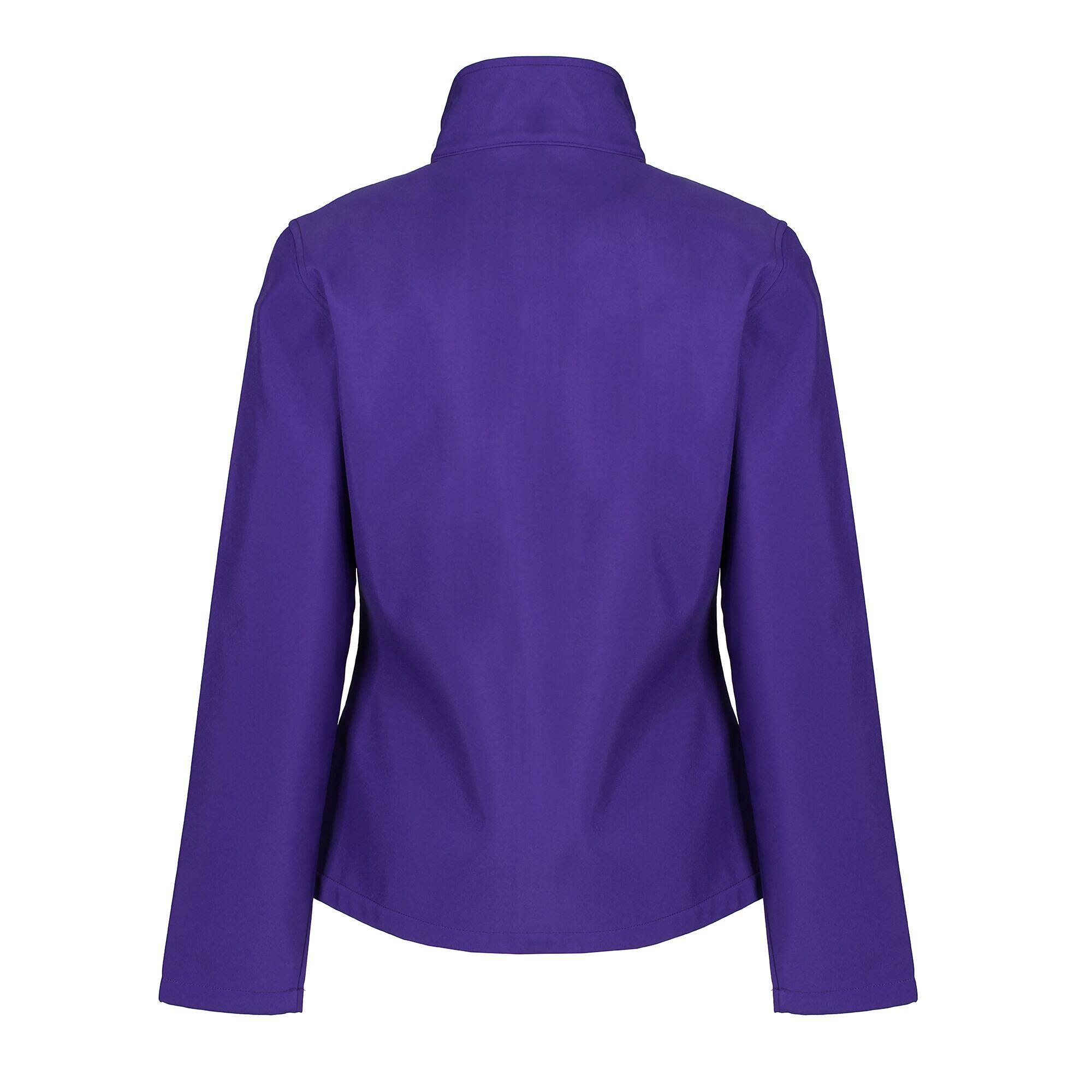 Womens/Ladies Ablaze Printable Softshell Jacket (Purple/White) 2/5