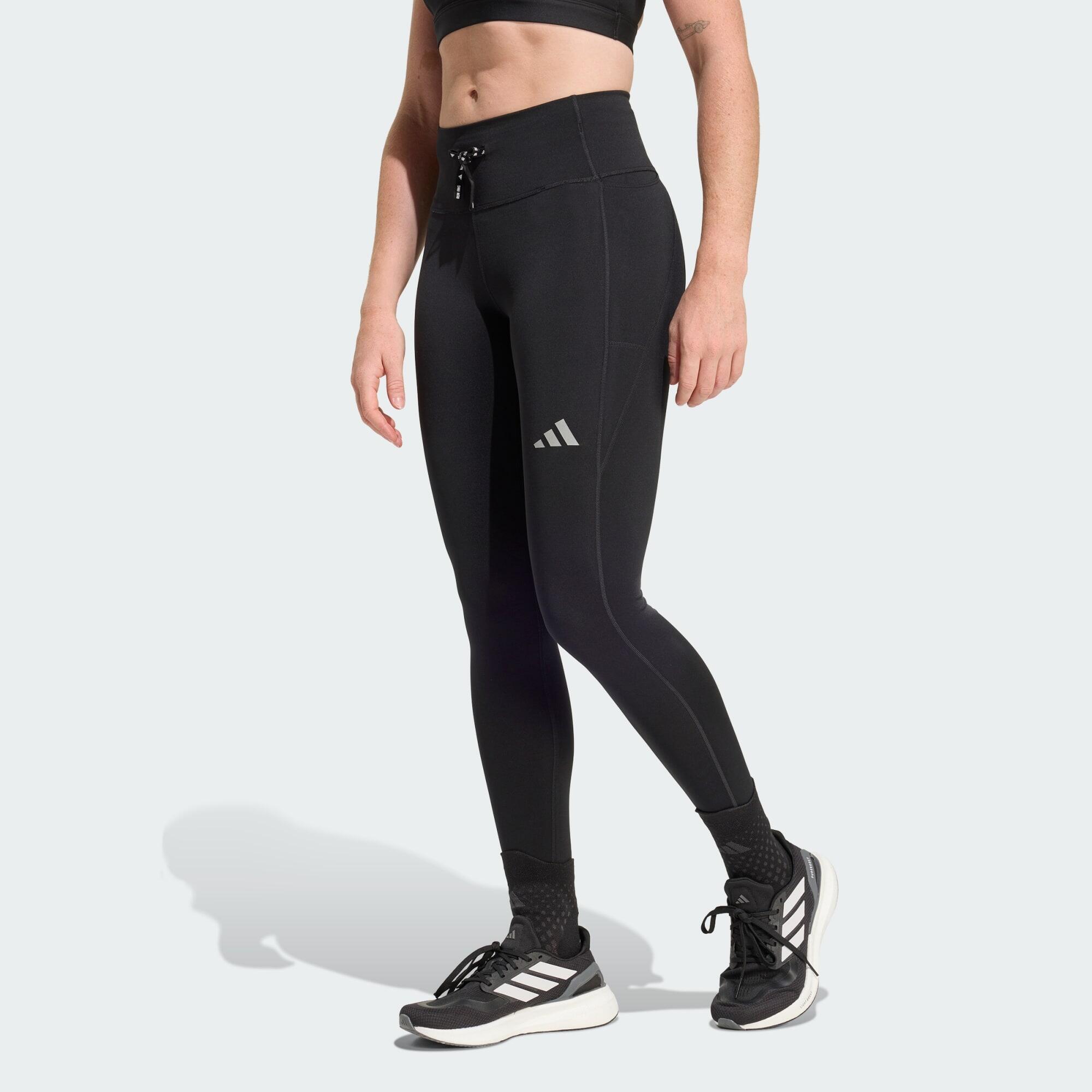 Adidas - Legging Long Run Essentials - Collant - Blanc|noir - Decathlon