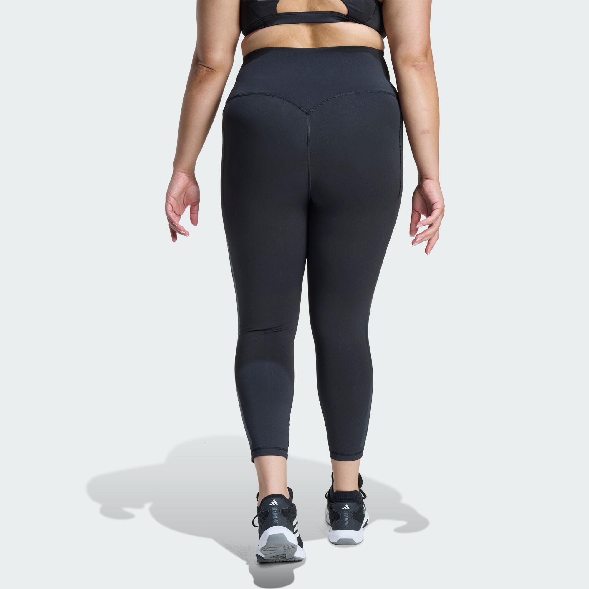 Legging 7/8 d’entraînement 3 bandes Optime (Grandes tailles) 3/5
