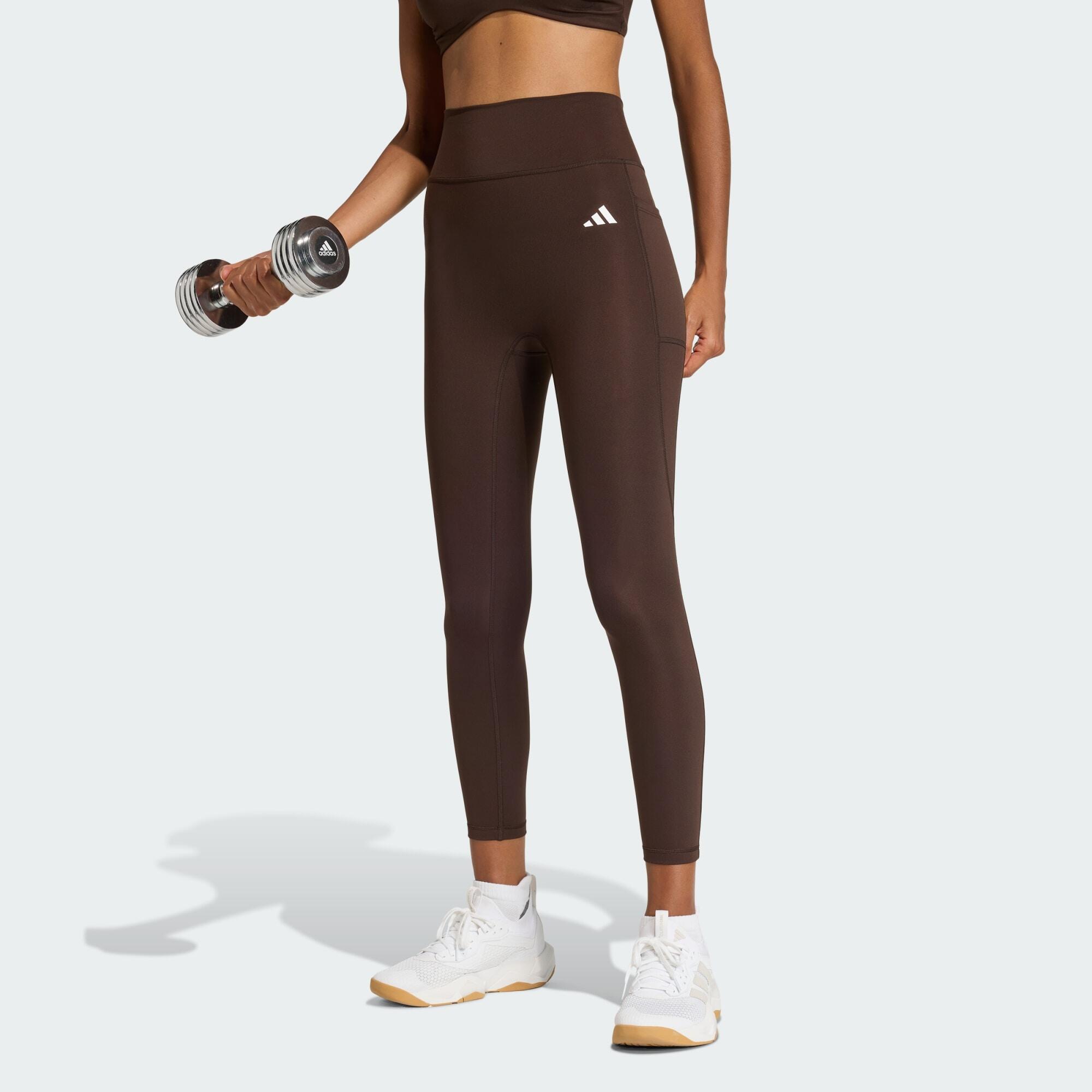 Adidas - Legging Optime Essentials No Front Rise Seam 7/8 - Legging 7/8 - Marron - Decathlon