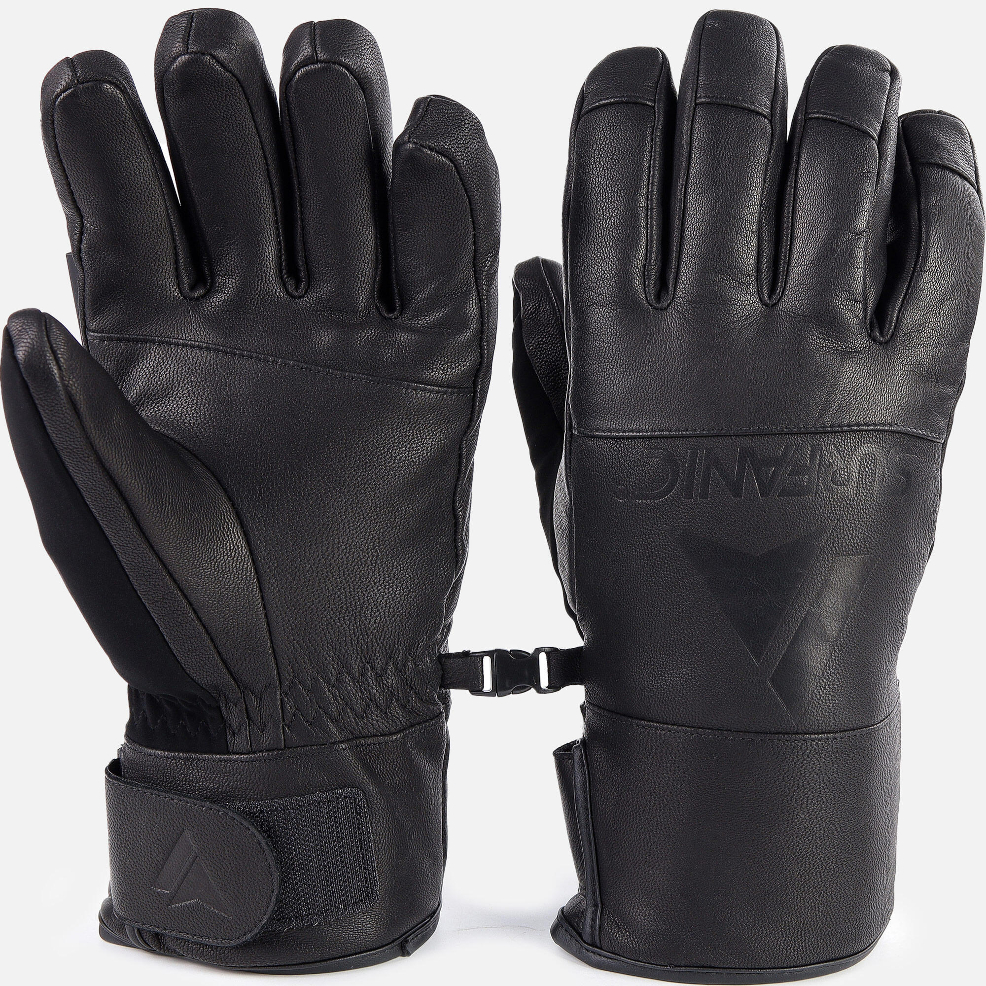 Icon Leather Ski Glove Black | Decathlon