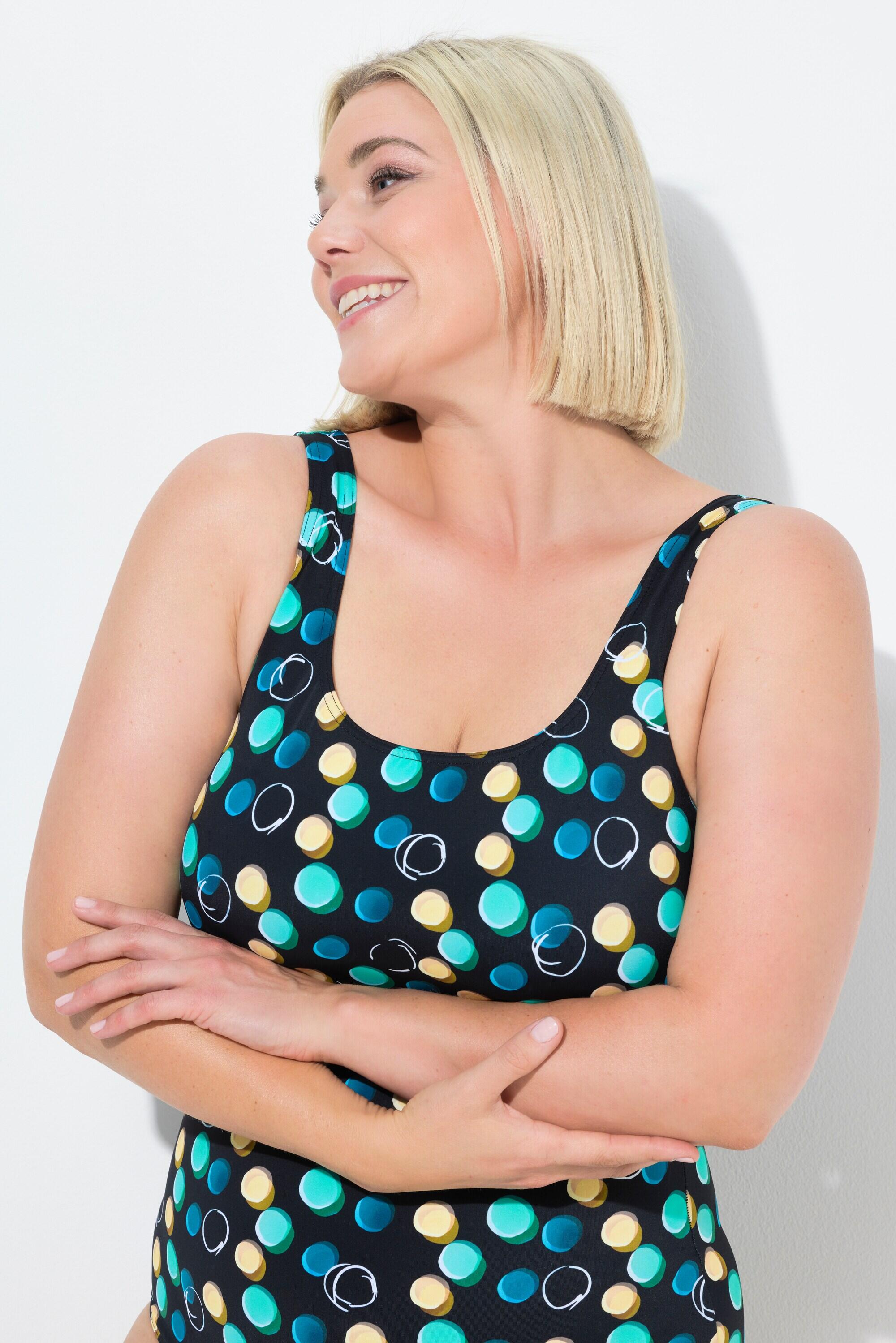 Femme Maillot de bain à pois sans bonnets souples décolleté rond 3/7