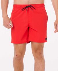 Short de bain Homme 17" volley élastique en tissu extensible Noir