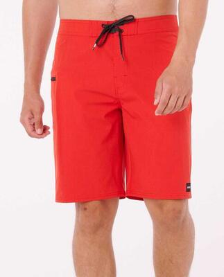 Heren boardshorts 21" sneldrogend met zak rood