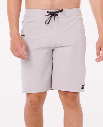 Herren Boardshorts 21" mit schnelltrocknendem Material und Tasche Grau Meliert