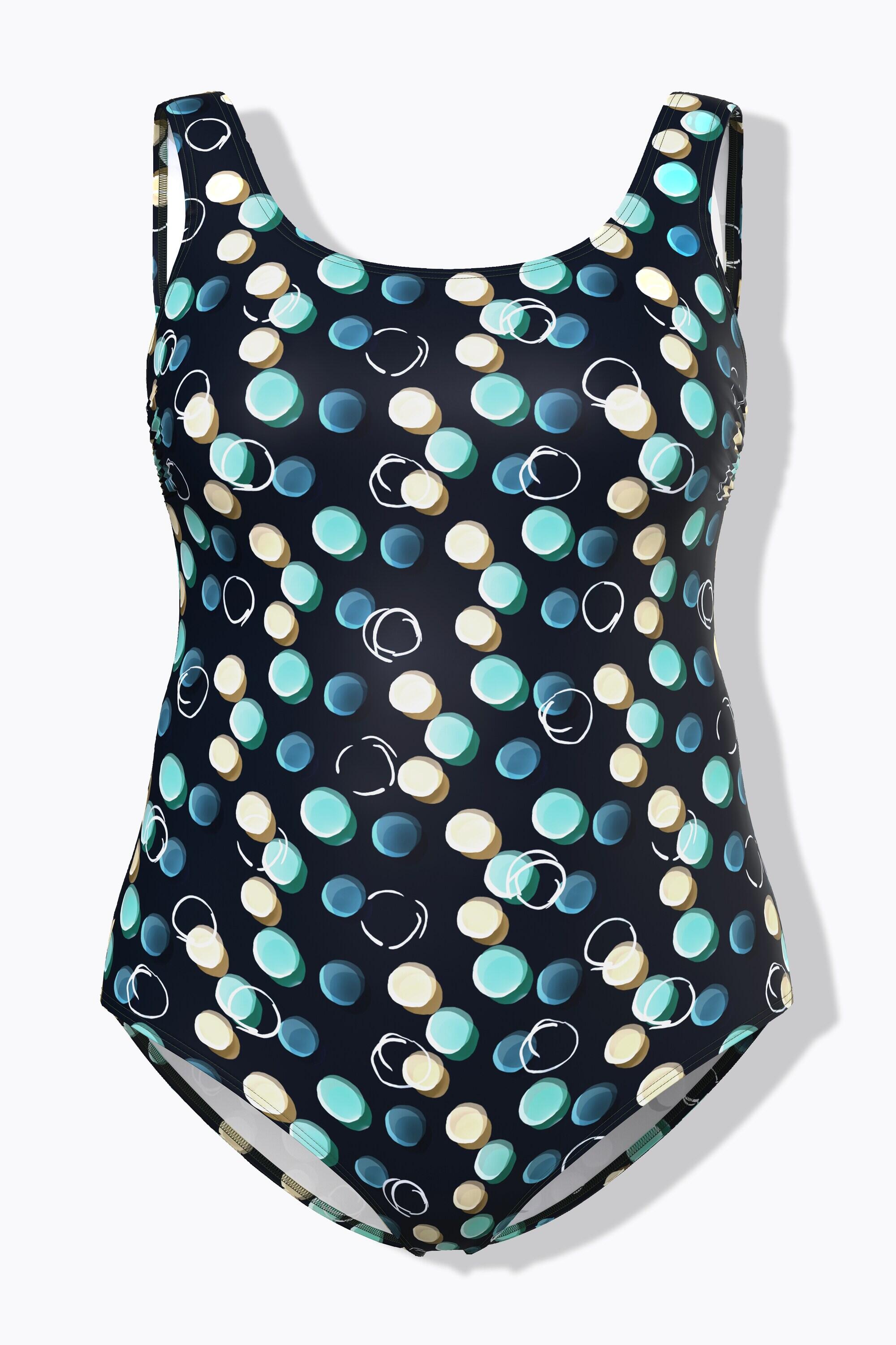 Femme Maillot de bain à pois sans bonnets souples décolleté rond 6/7