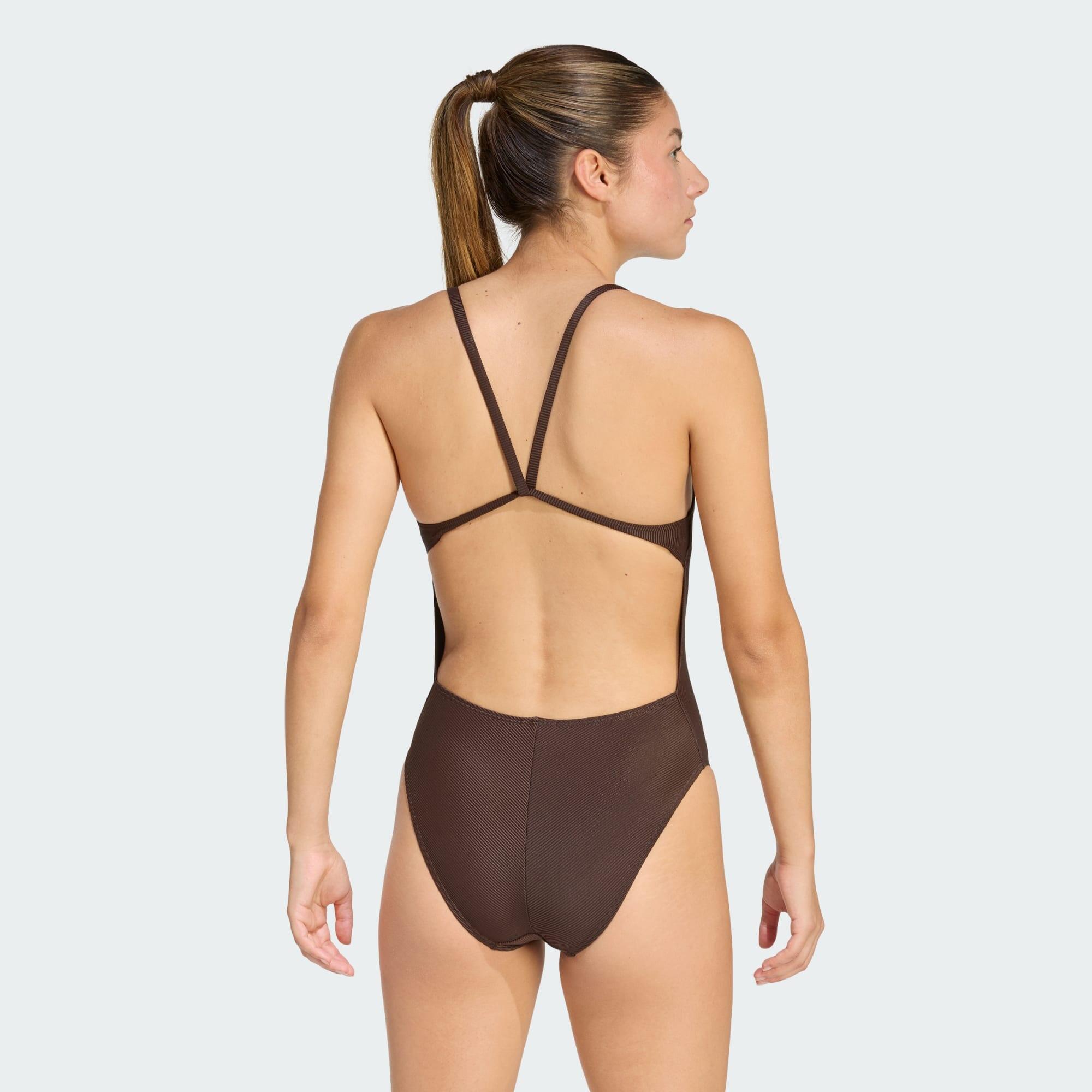 3-STREIFEN HIGH NECK 2-WAY STRAPS PEACHSOFT BADEANZUG 3/6