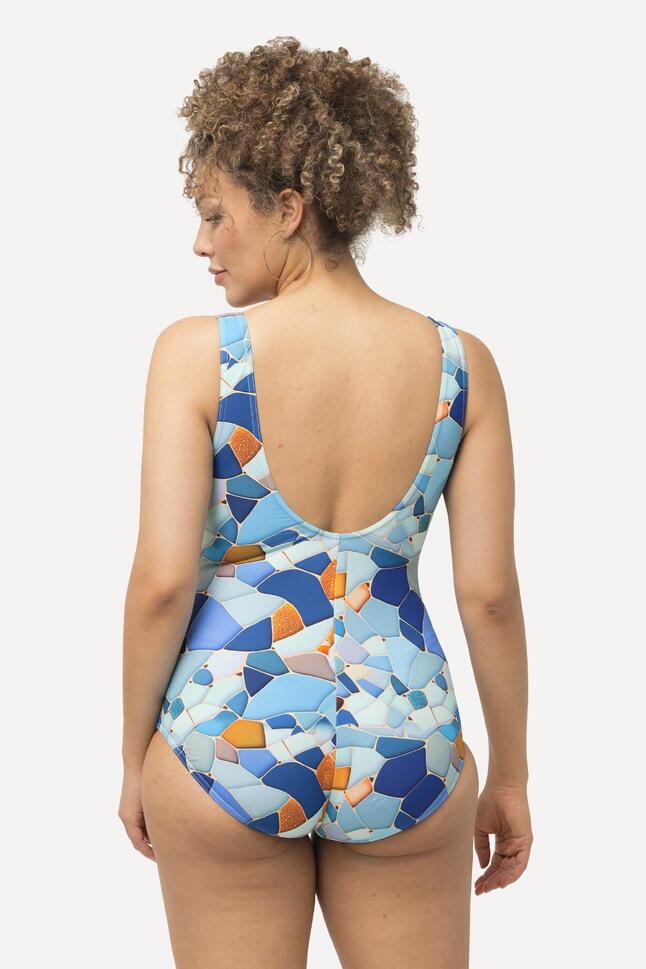 Damskie Kostium kąpielowy z nadrukiem bez miękkich miseczek okrągły dekolt