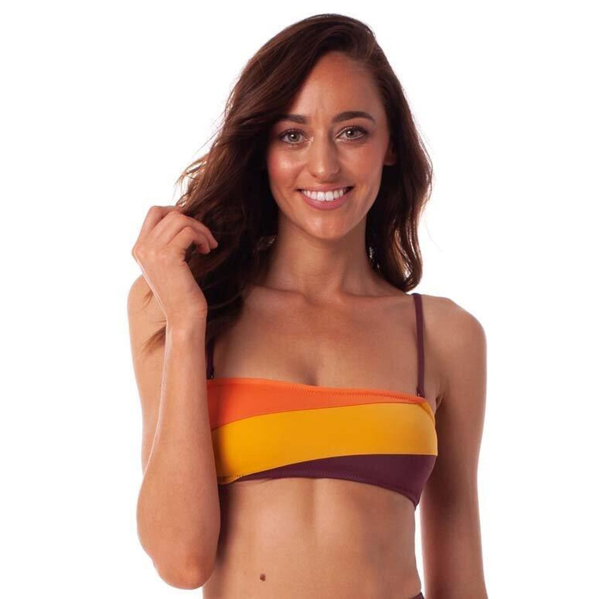 Rhythm - North Shore - Haut De Maillot Femme - Maillot De Bain 2 Pièces - Jaune - 40 M - Decathlon