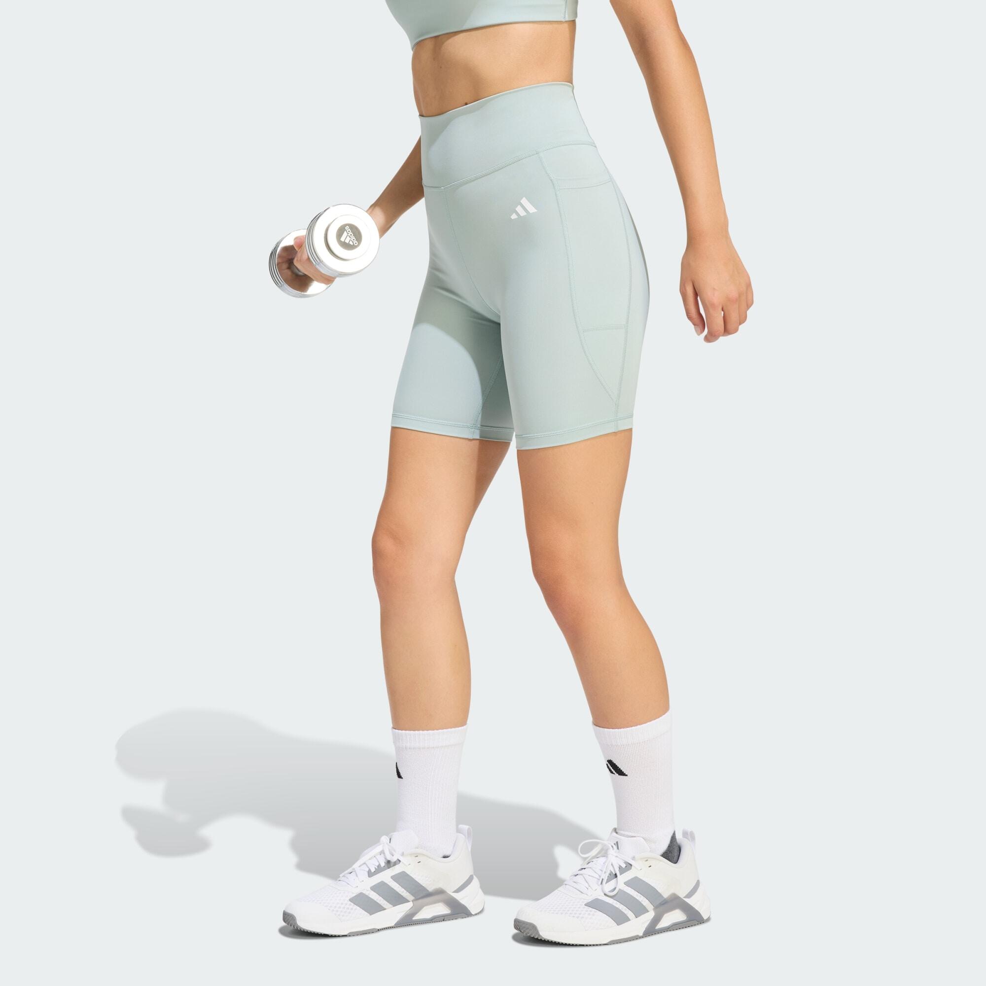 Adidas - Cycliste Poche Optimé Essentials 17,8 cm - Short - Vert - Decathlon
