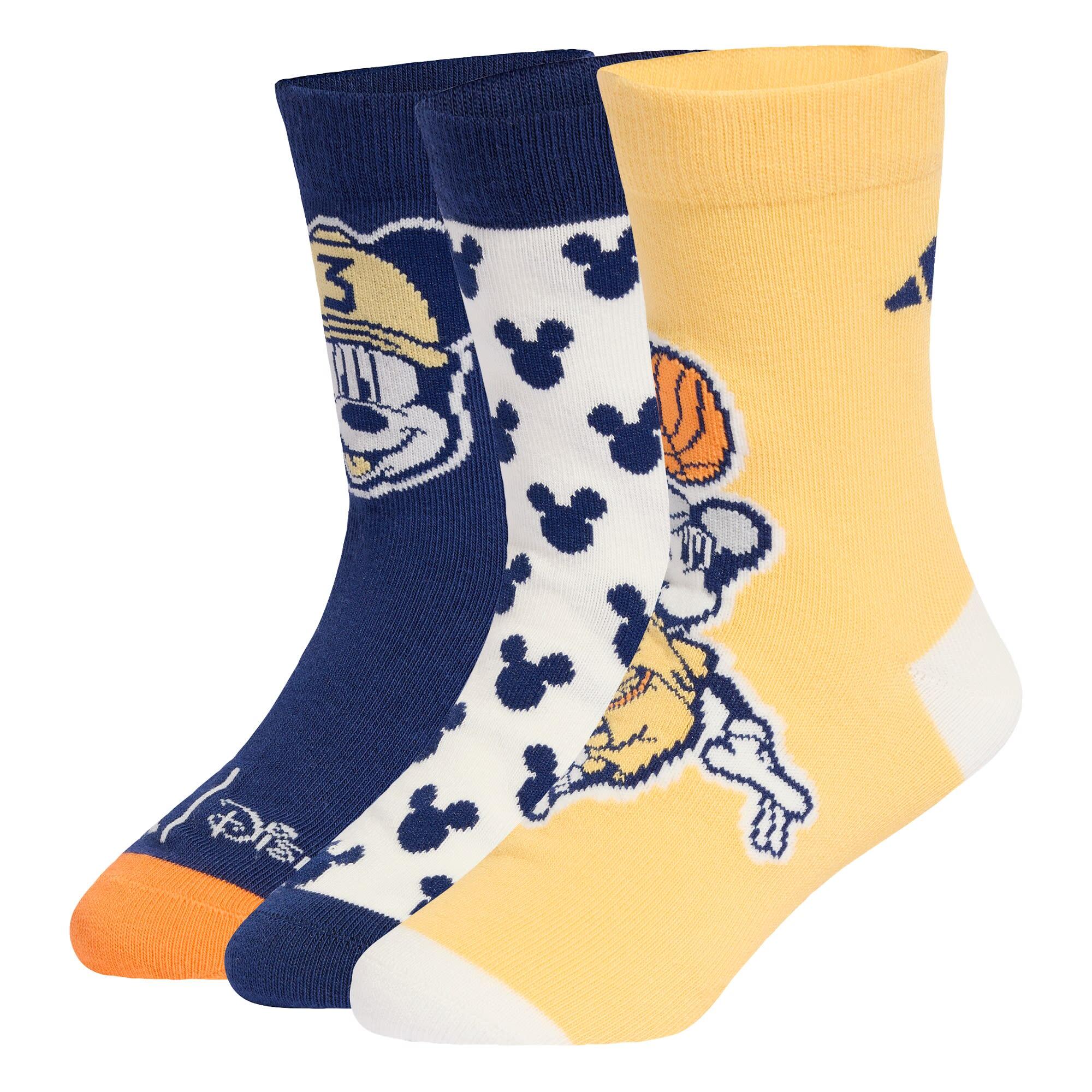 Adidas - Chaussettes Adidas Disney Mickey Mouse - Chaussettes - Blanc|bleu|orange - Decathlon
