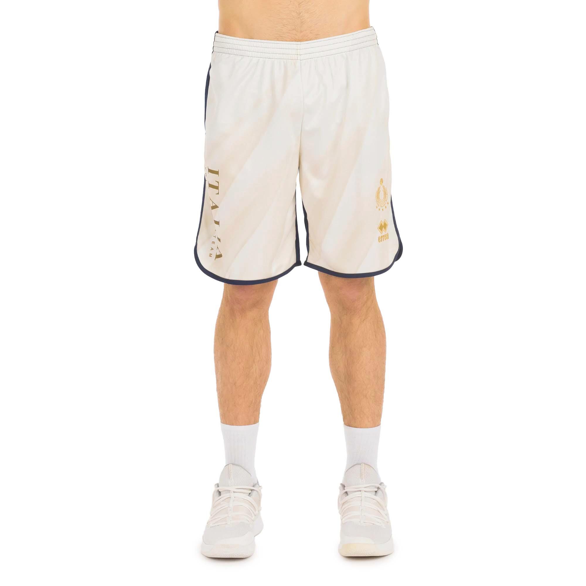 Errea - Errea Naz. Pantalon Court Italie Volley Bermuda T. Libero Homme Jr Enfant - Short - Blanc - Decathlon