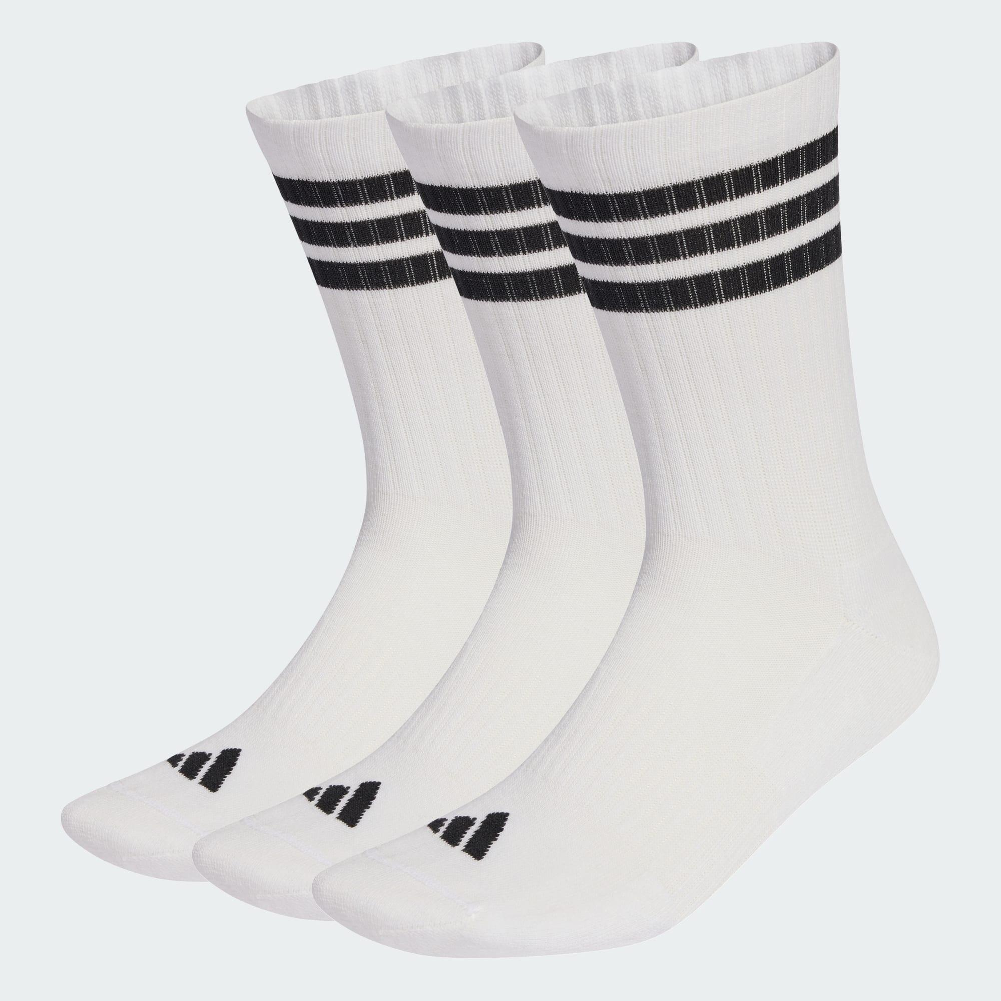 Meias 3-Stripes Cushioned Crew – Embalagem de 3 pares 4/4