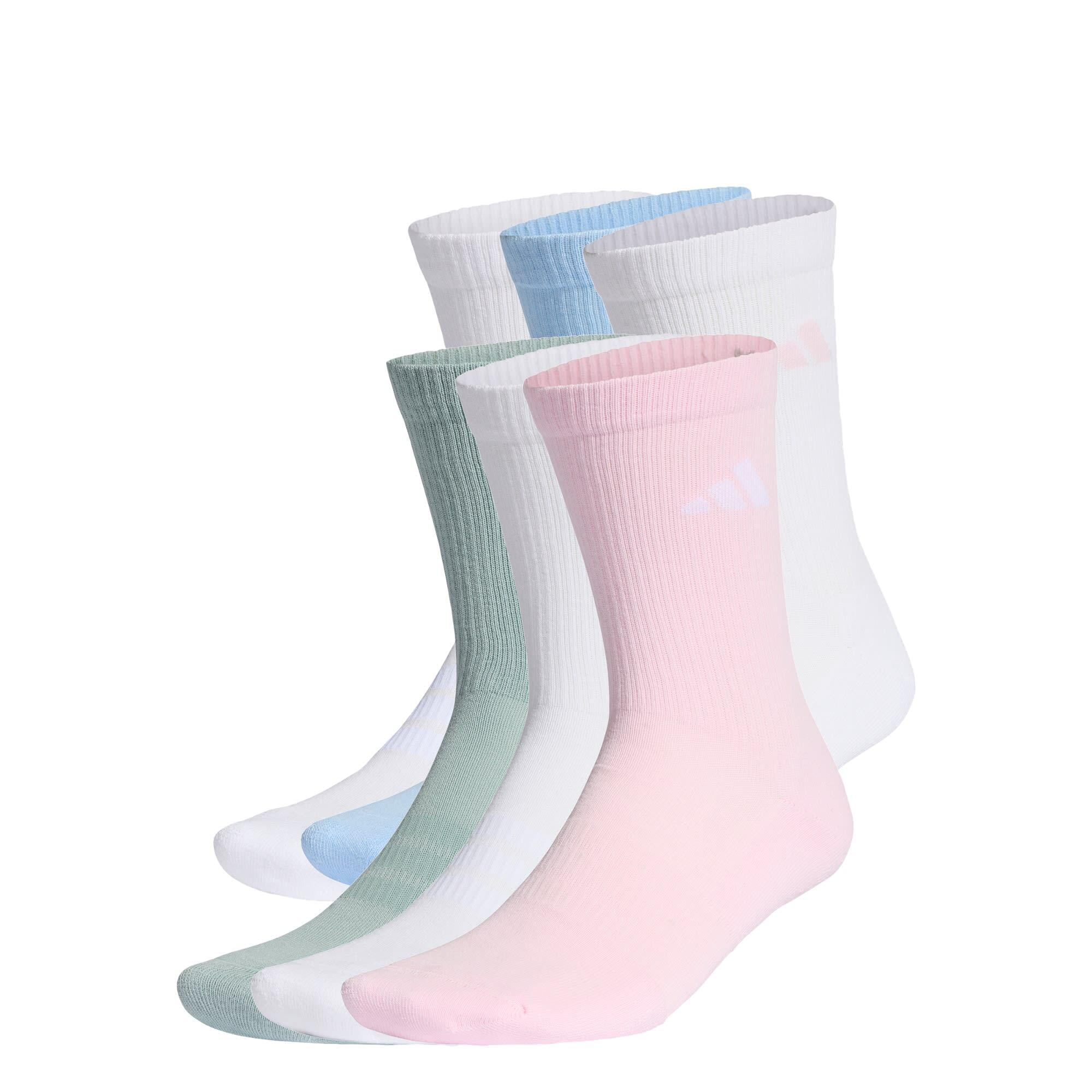 ADIDAS PONOŽKY CUSHIONED CREW - 6 PÁRŮ V BALENÍ