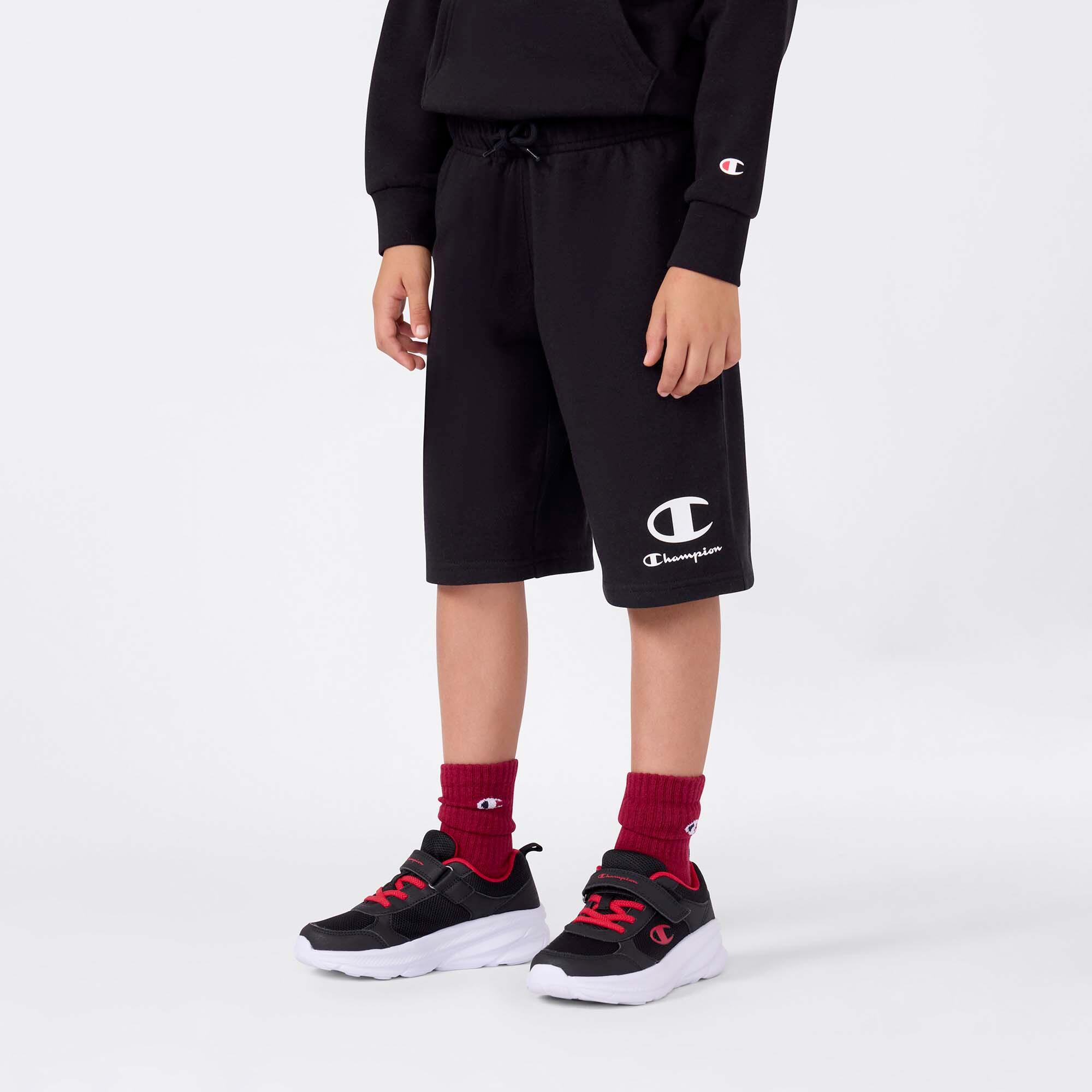 Champion Pantaloni da tuta logo piccolo Neri da Bambino