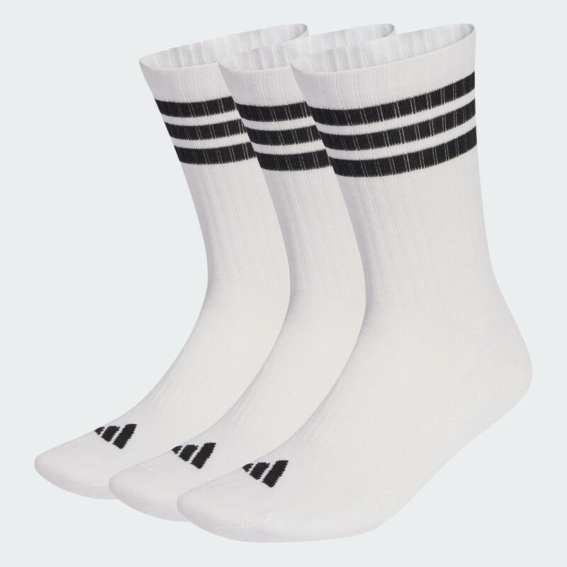 Set de 3 perechi de șosete până la gambă cu 3 dungi și amortizare