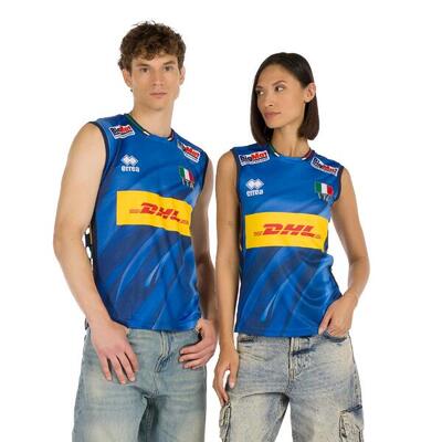 Errea naz. t-shirt italië volley 1e mg unisex competitie winkel volwassenen