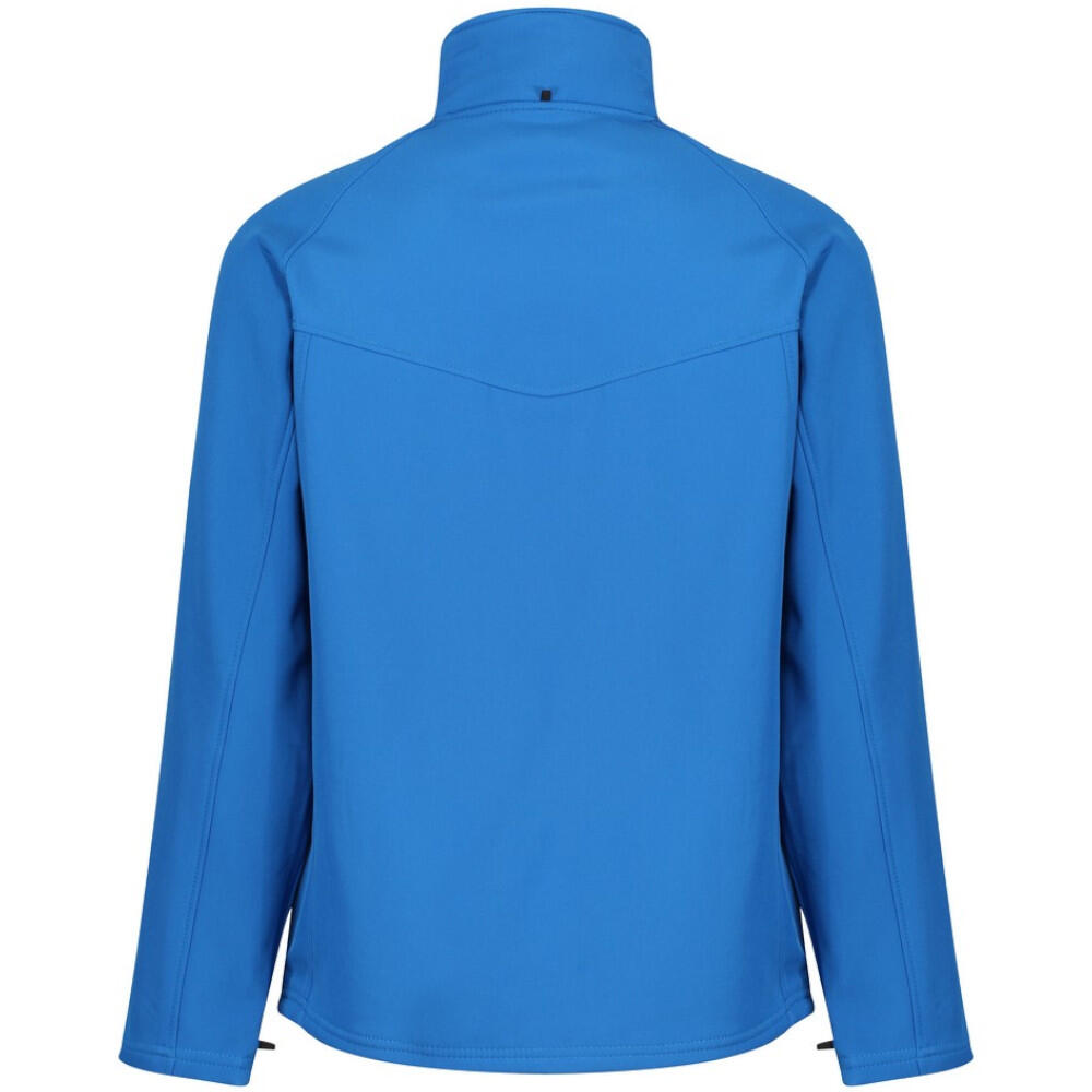 Uproar Mens Softshell Wind Resistant Fleece Jacket (Oxford Blue) 2/4