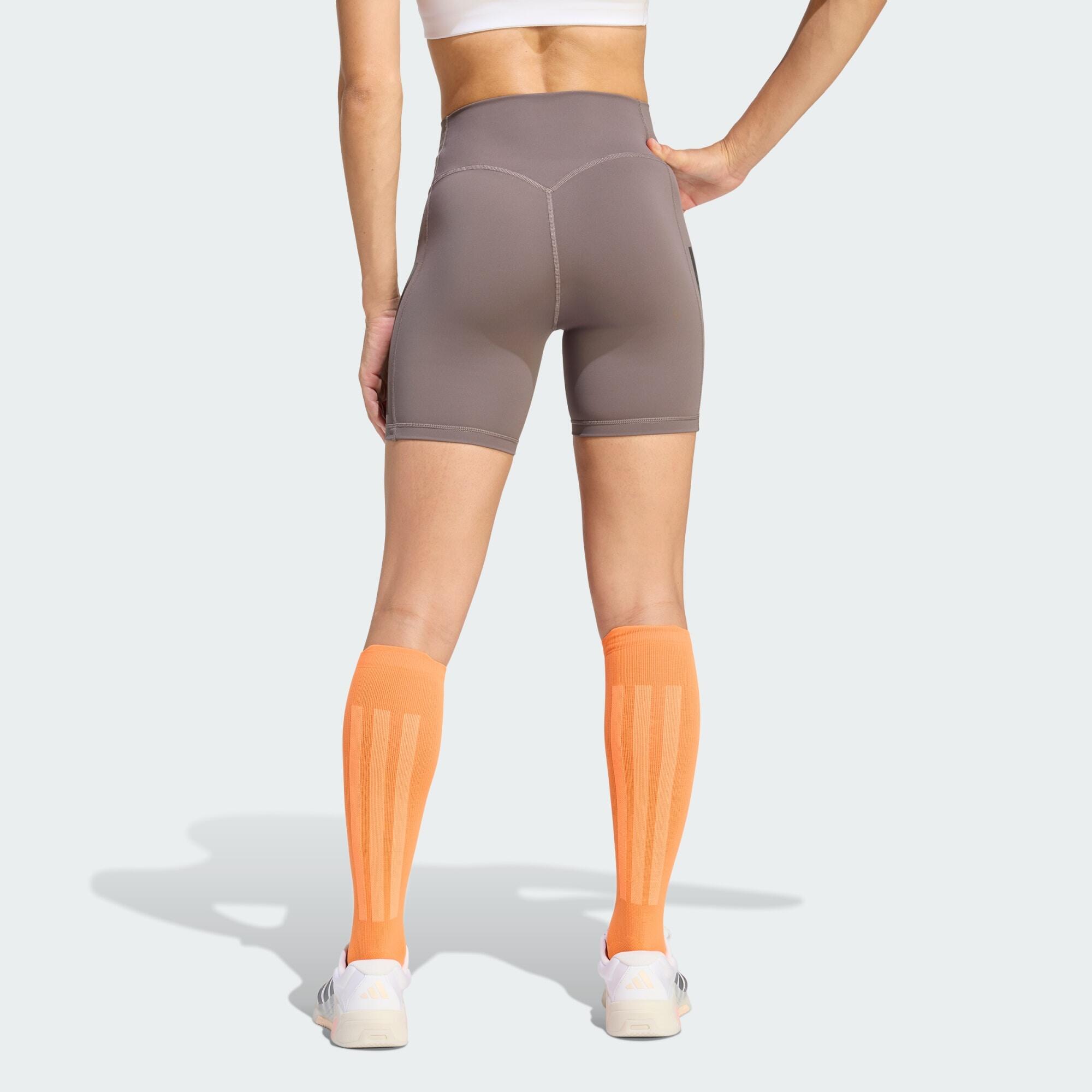 Krótkie legginsy Optime Workout 3-Stripes 3/8