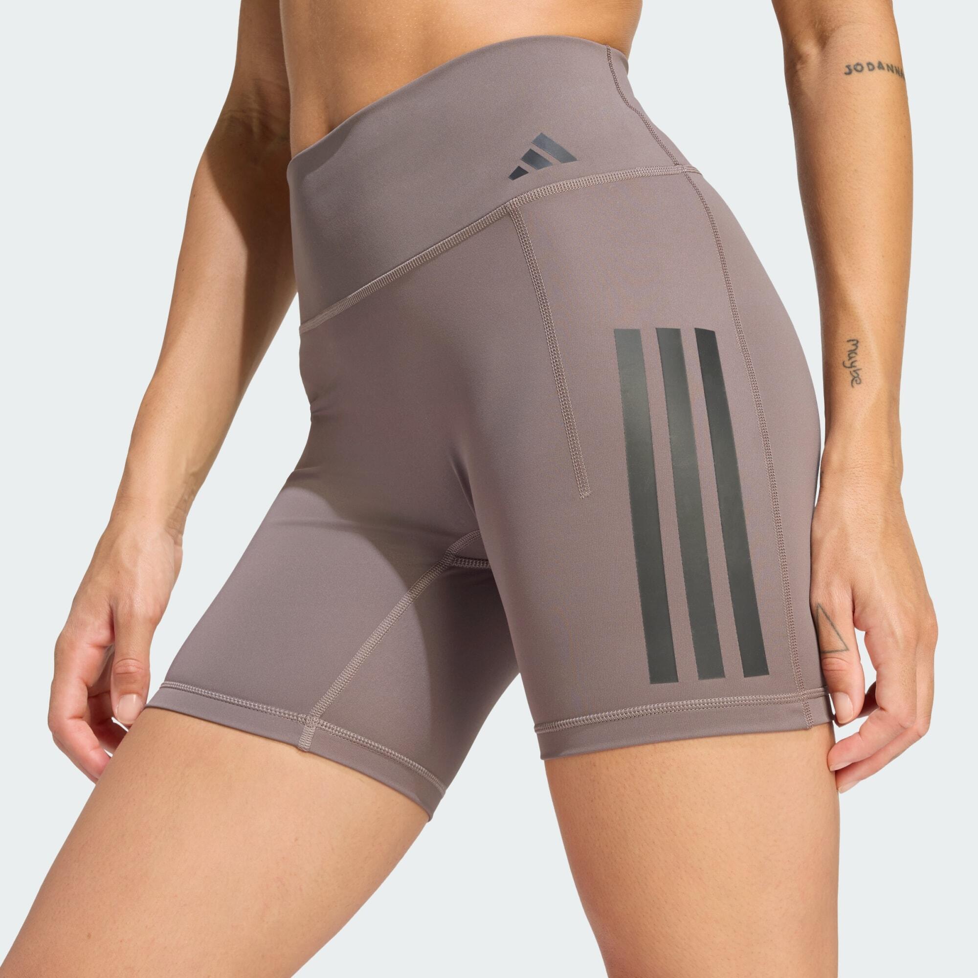 Krótkie legginsy Optime Workout 3-Stripes 4/8