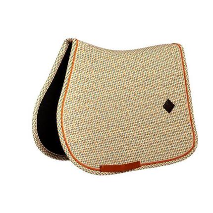 Tapis de selle velours spring leaves whispers printing brown/white jumping