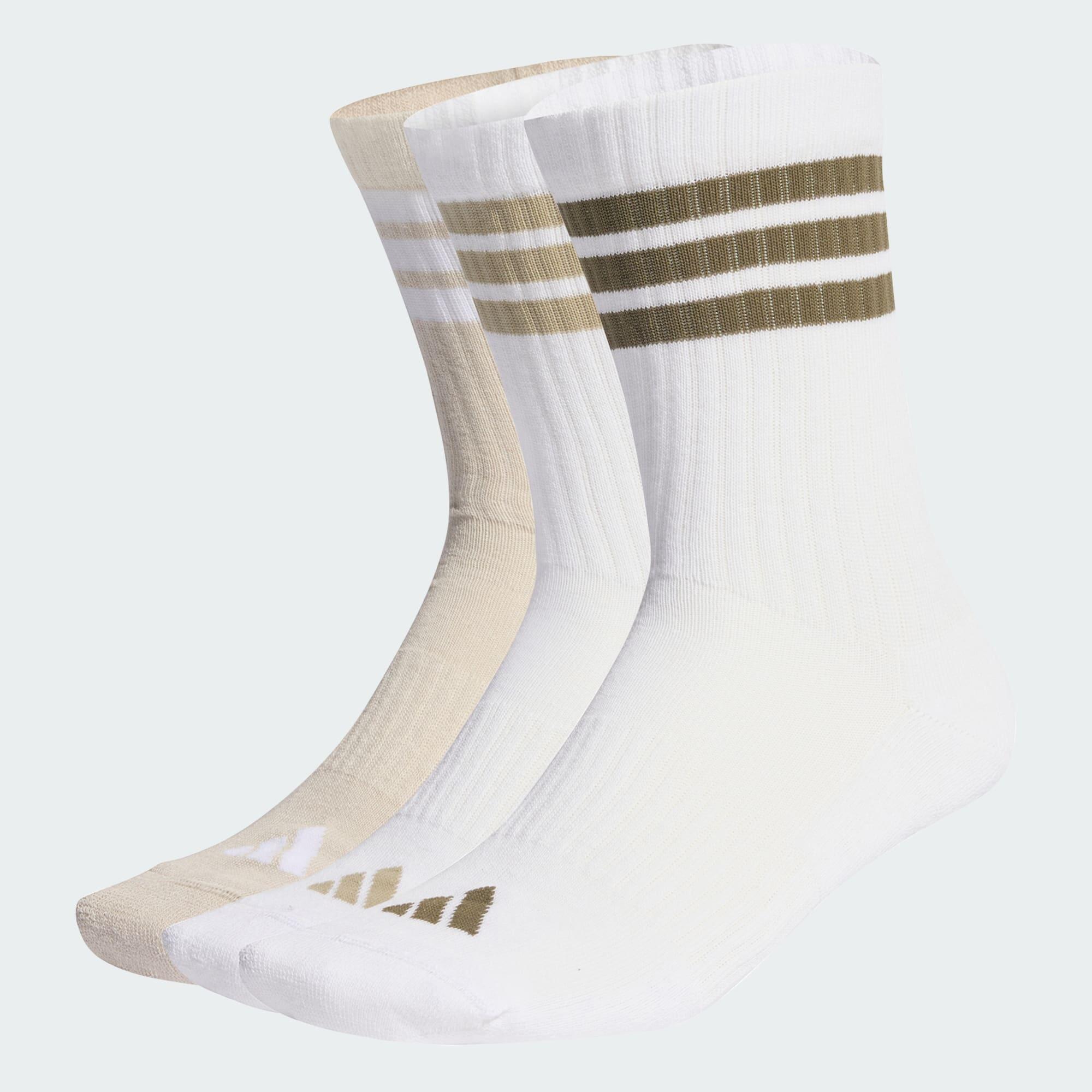 Meias 3-Stripes Cushioned Crew – Embalagem de 3 pares 4/5