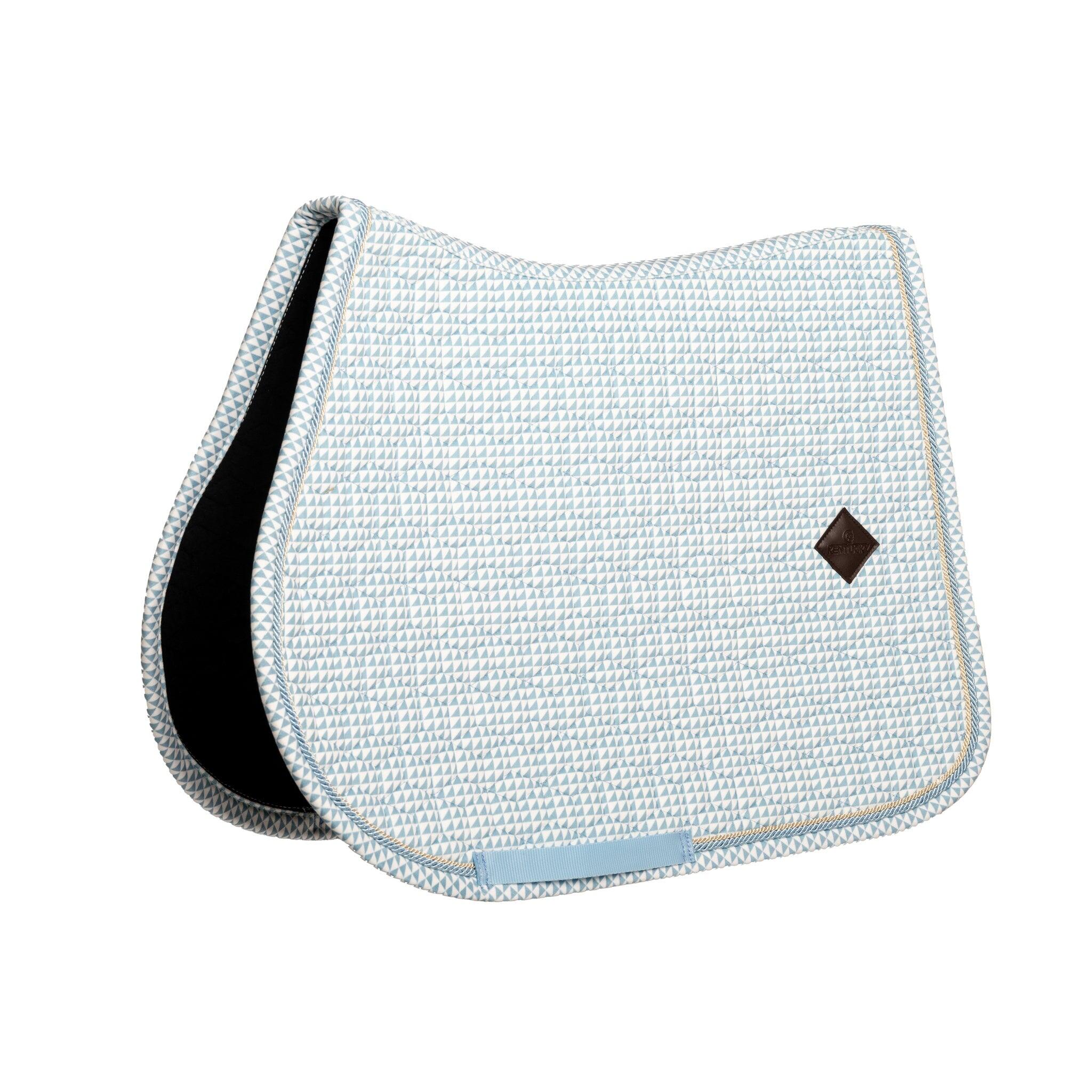 Tapis de selle velours flags printing light blue jumping pony 5/5
