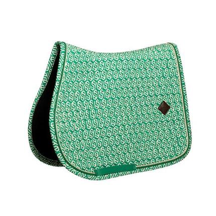 Tapis de selle velours spring leaves whispers printing brown/white jumping