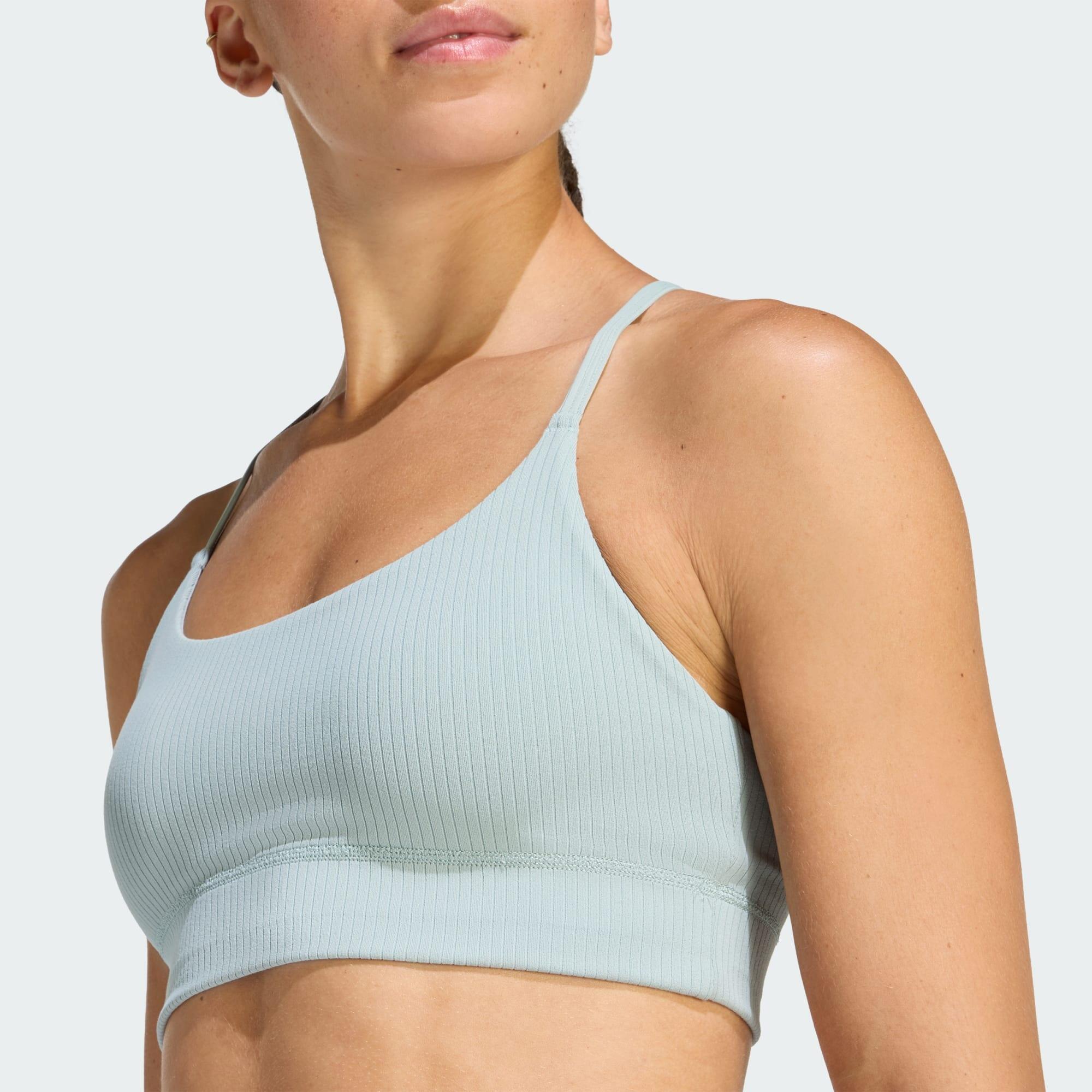 Brassière longue côtelée adidas All Me Maintien léger 5/6