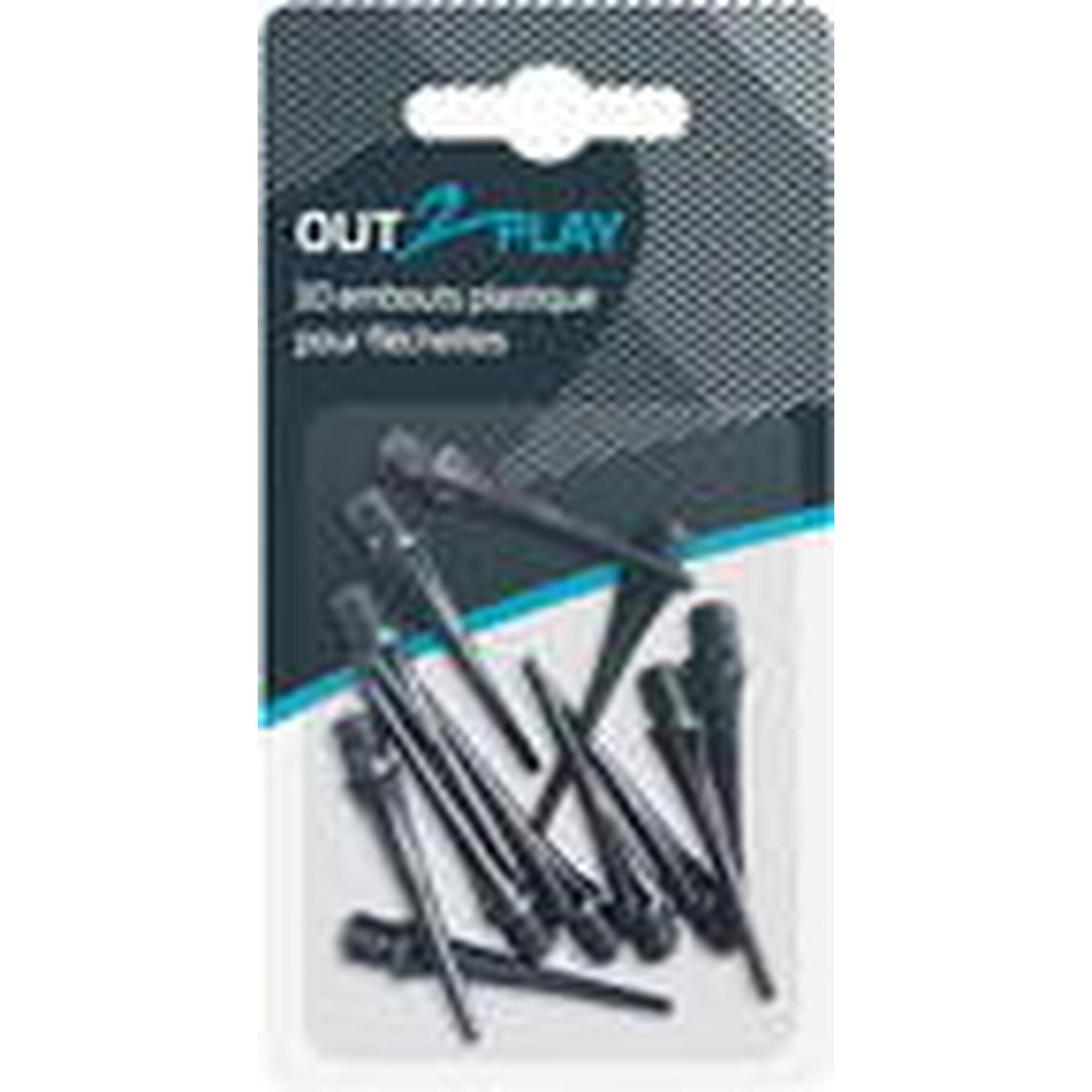10 Embouts Plastique Fléchettes - OUT2PLAY