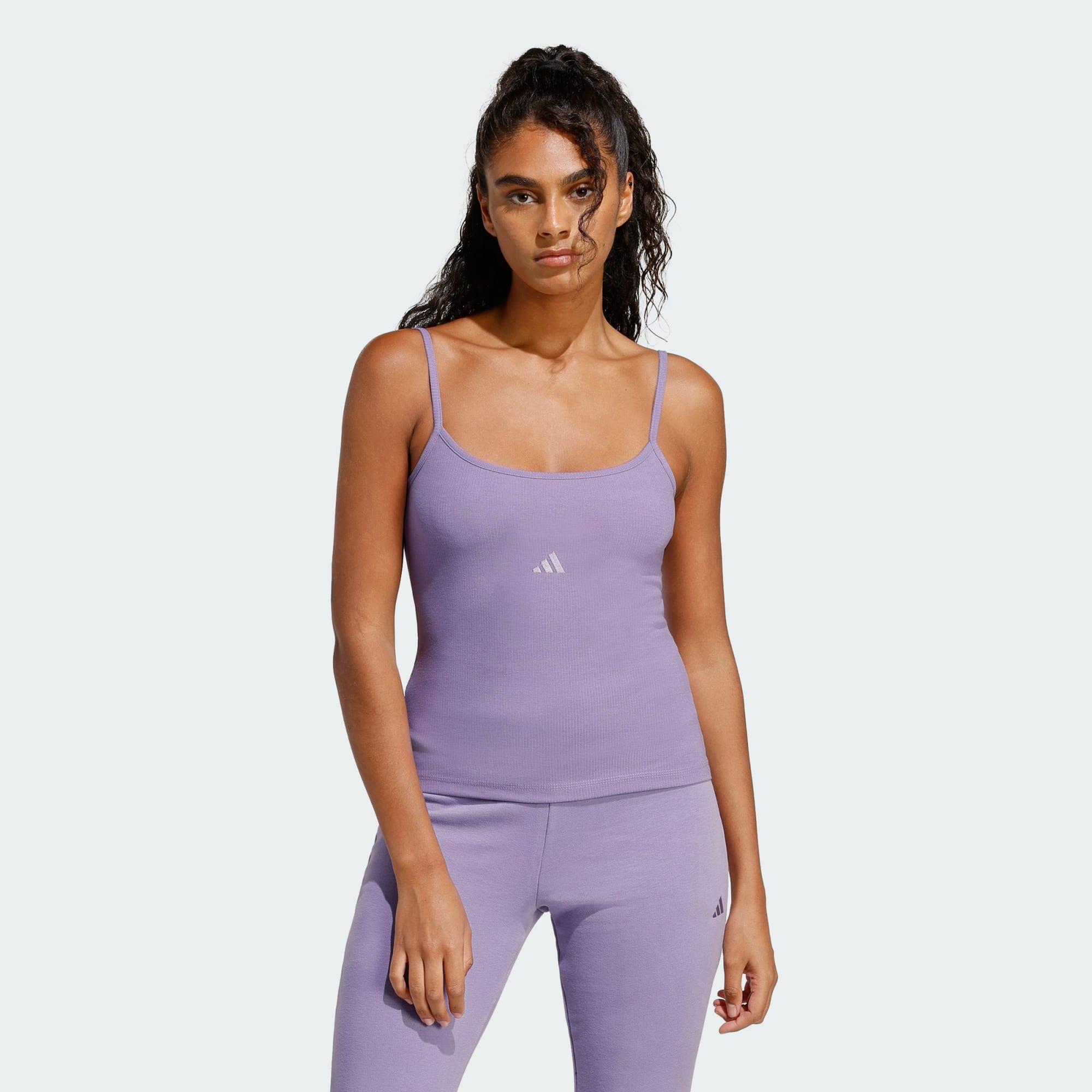 Adidas - Top Côtelé Seasonal Essentials - Débardeur - Mauve|rose - Decathlon
