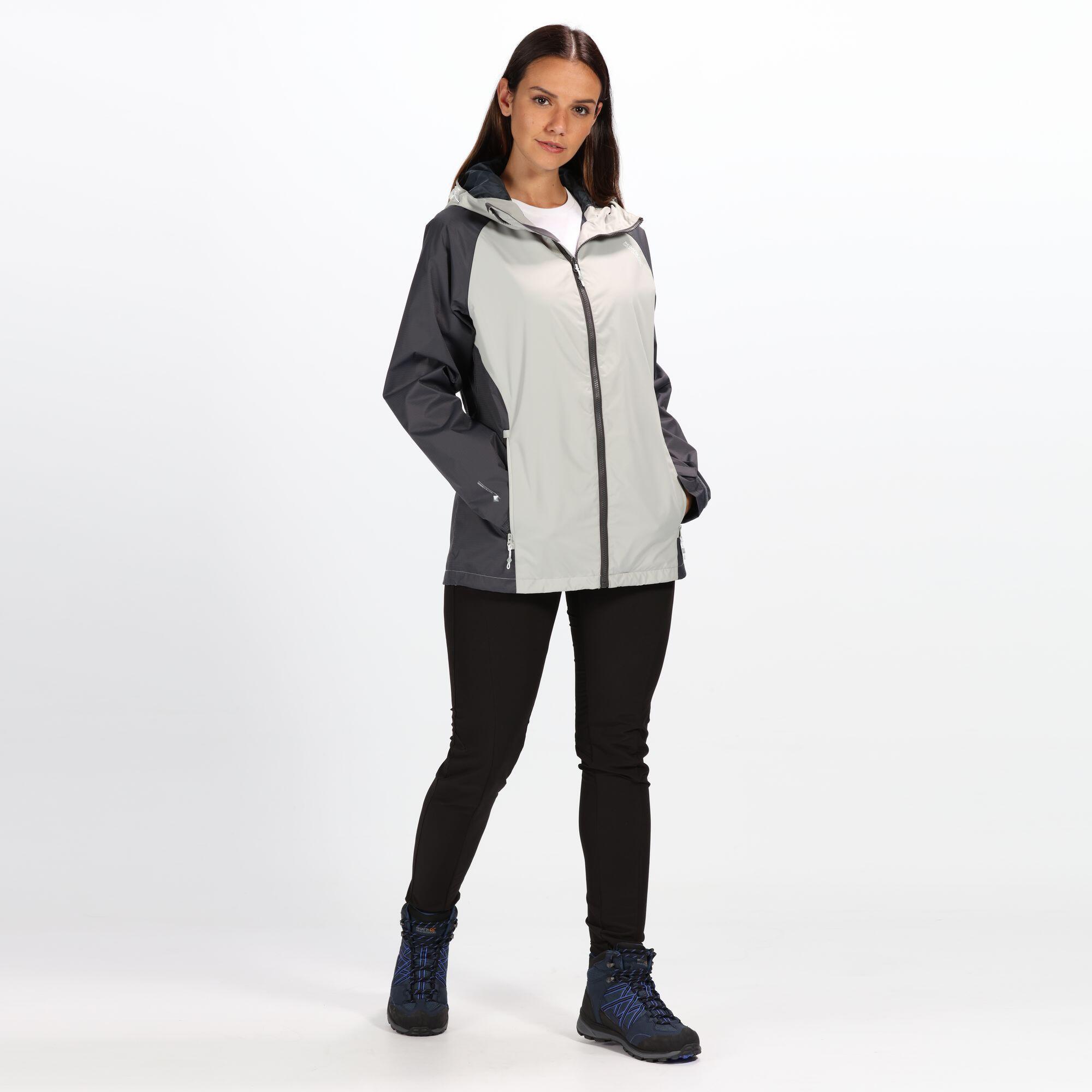 Womens/Ladies Atten Waterproof Shell Jacket (Light Steel/Seal Grey) 3/4