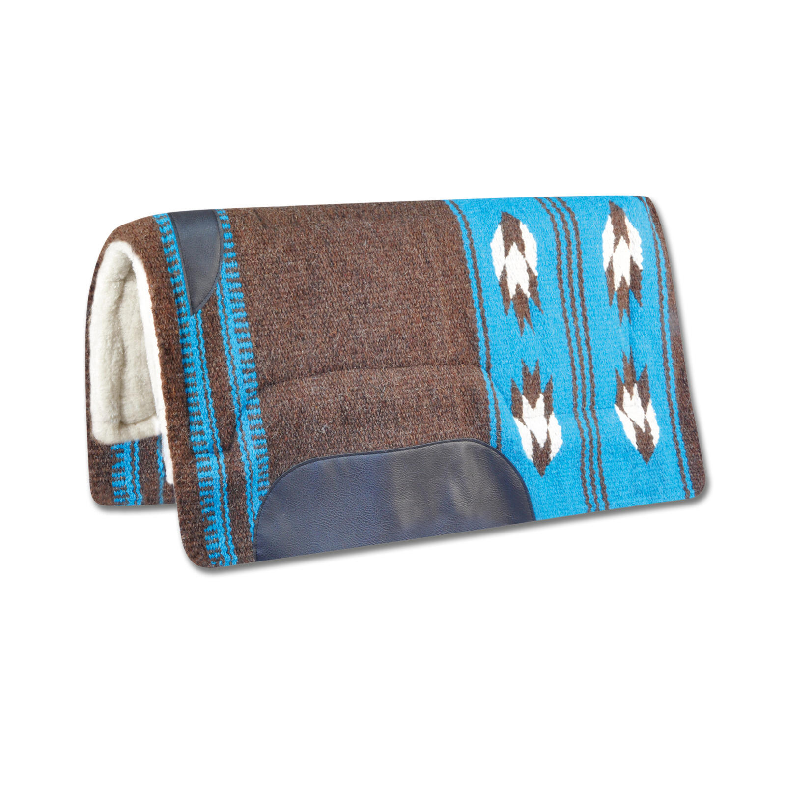 Waldhausen - Amortisseur Western Pour Cheval Waldhausen Utah - Amortisseur De Selle D'Équitation - Bleu|marron - Taille Unique - Decathlon