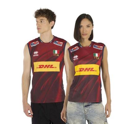 Errea naz. t-shirt italië volley 4^mg unisex competitie winkel volwassenen