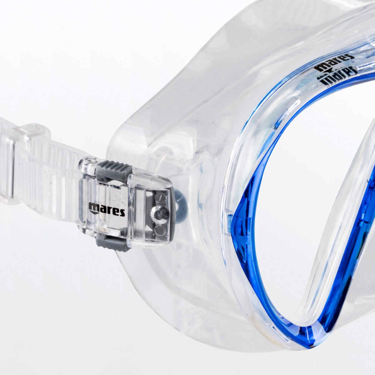 Maschera da snorkeling per adulti VENTO, Blue Reflex Clear 3/3