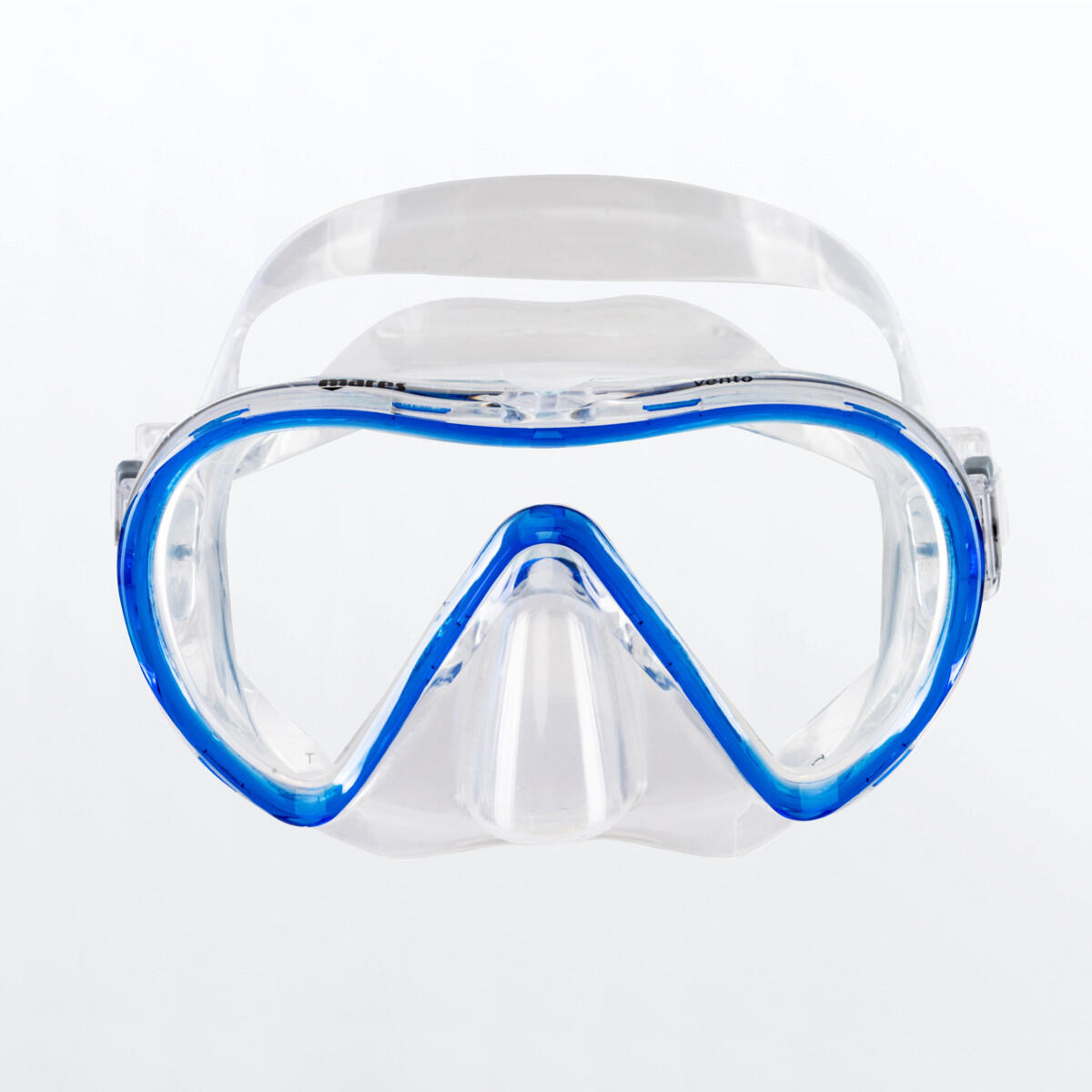 Maschera da snorkeling per adulti VENTO, Blue Reflex Clear 2/3