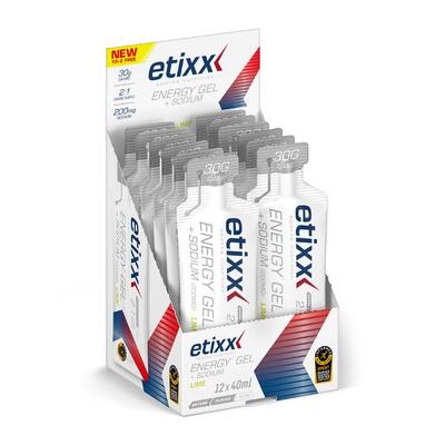 Etixx energy gel + caffeine cherry 12x40ml