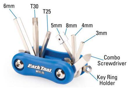 Mehrzweckwerkzeug Park Tool MTC-25 9 Funktionen 3/3