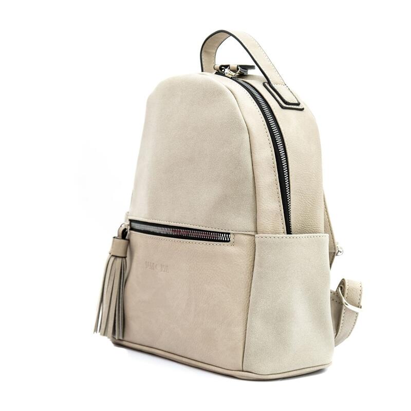 Rucsac dama Lamonza Azalya gri 27x13x28 cm