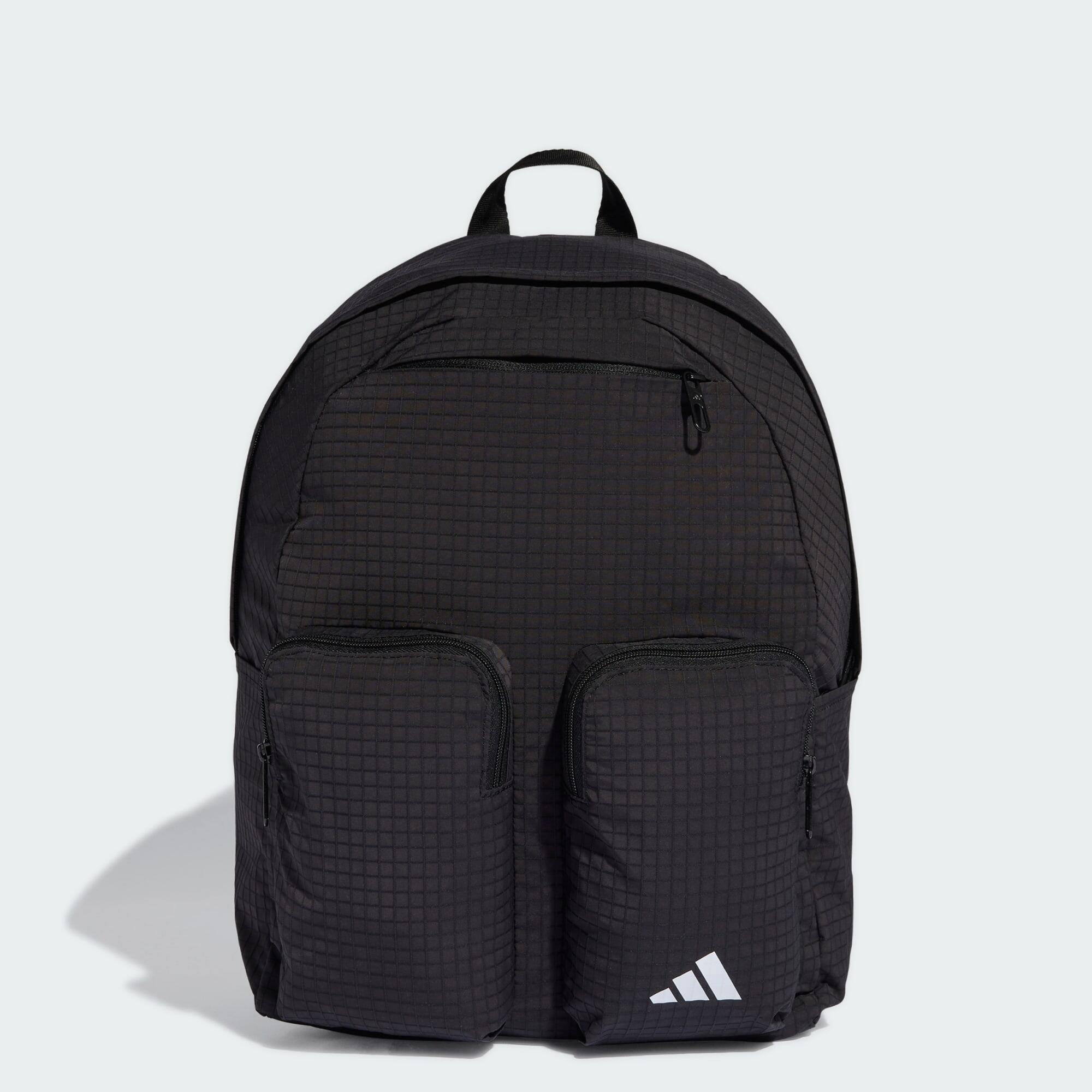 adidas gazelle silver green womens Yeezy Season 1 Double Pocket Backpack In Black main image 0