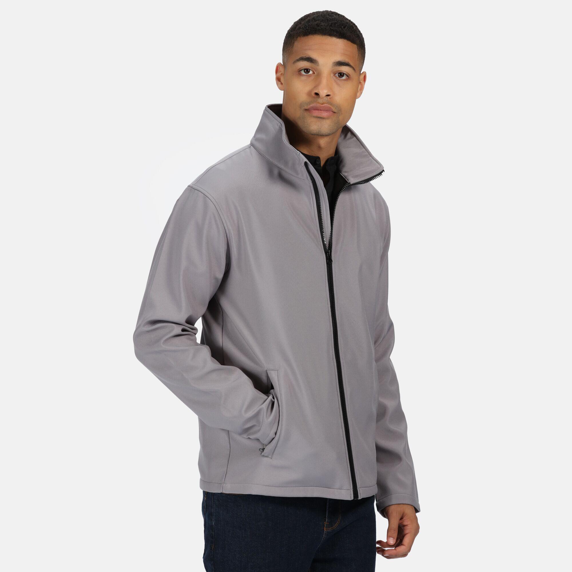 Standout Giacca Stampabile Soft Shell Uomo Regatta Ablaze Grigio Roccia Nero 4/5