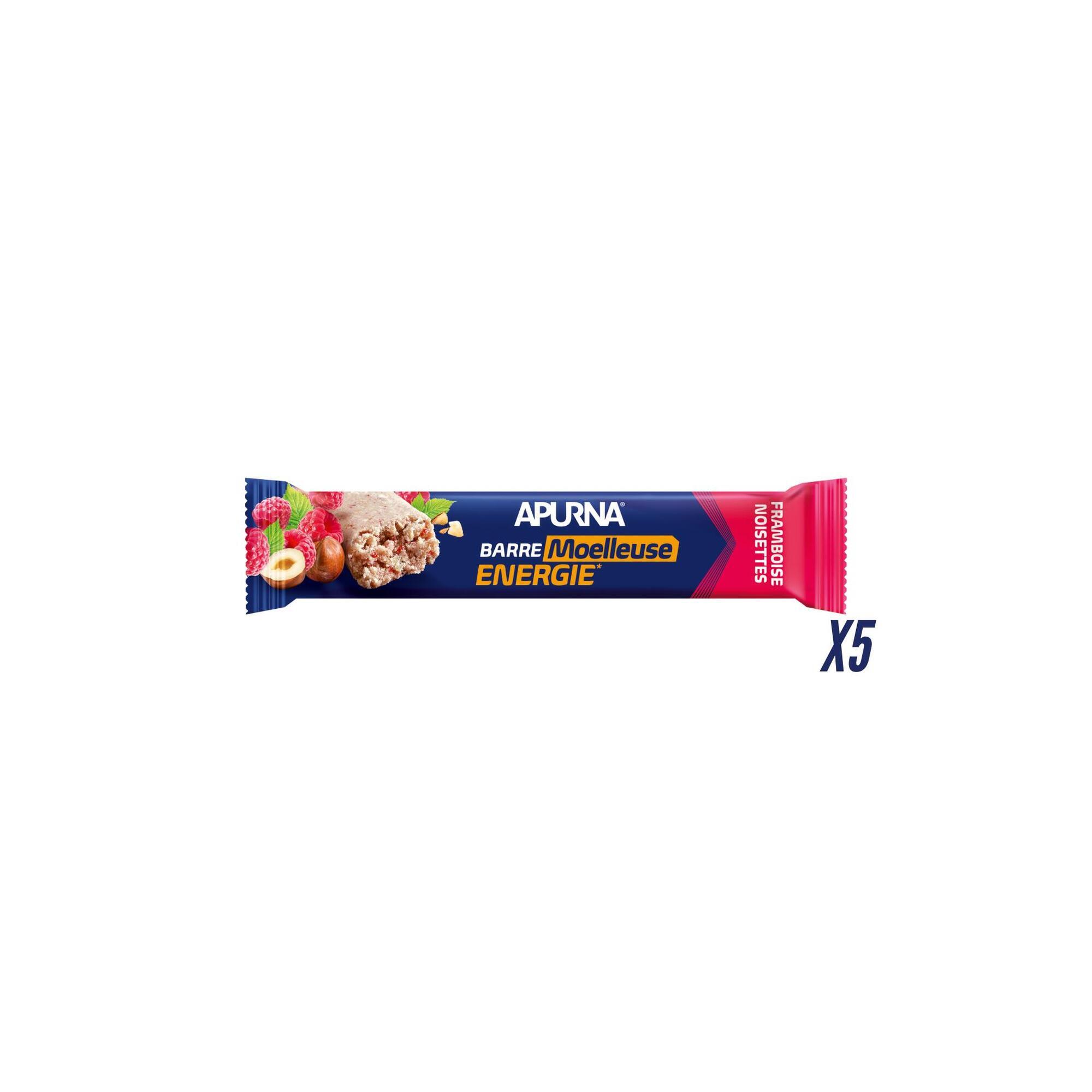 Apurna - Barre Energie Noisette/framboise - 5x40g - Barre Protéinée - Decathlon