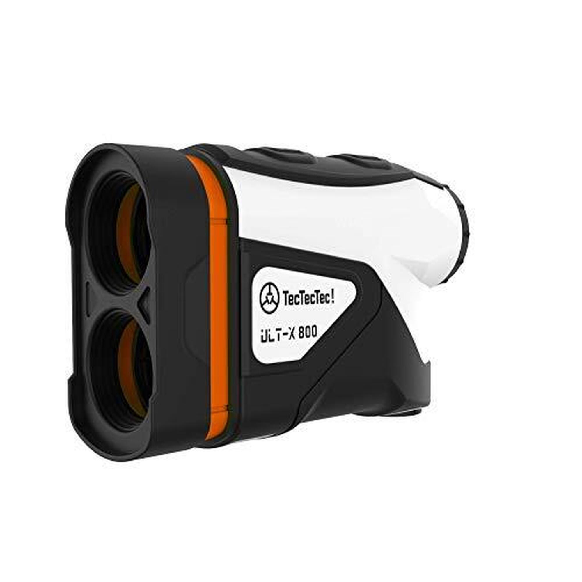 Tectectec - Télémètre Laser Golf Tectectec Ult-x – 914 M, Zoom X6, Mode Slope, Vibration - Télémètre - Blanc|orange - 10 Cm - Decathlon