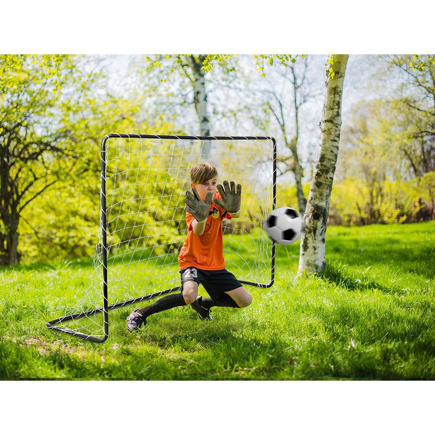 NEO-SPORT Fußballtor Fußball Tornetz mit Bodenanker für Garten Kinder 4/7