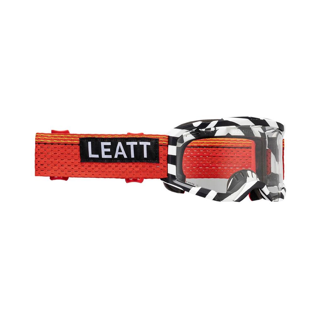 Leatt Velocity 4.0 MTB X-Flow Stripe Black/White Clear 83 Vlt Goggle
