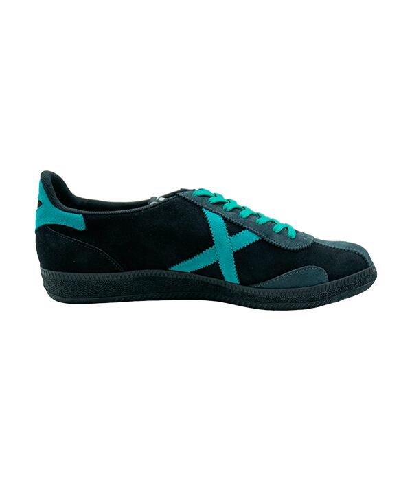 Zapatillas Munich Arquero HBPS 10 sin Talón Deslizante Negro 3/4