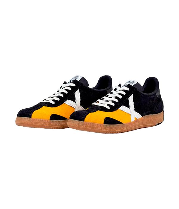 Zapatillas Munich Arquero 29 C/P Negro/Amarillo 2025 3/4
