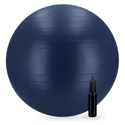 Gymbal 75cm lichtblauw met pomp anti-burst blue fitball
