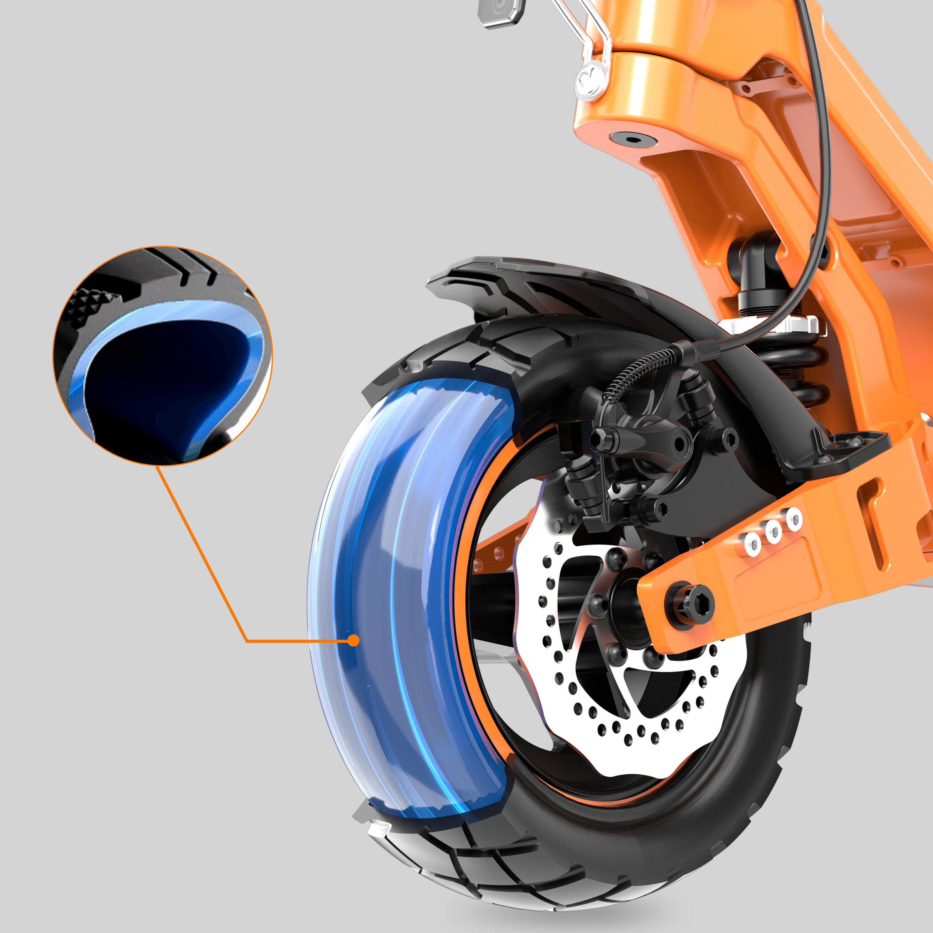 RCB E-Scooter D7 PRO Ultra 27Ah mit NFC & Blinker (110-130 km) 3/8